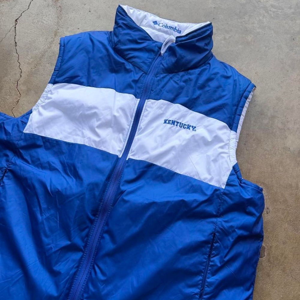 Vintage y2k Columbia Sportswear Kentucky reversible puffer vest size M - Picture 2 of 6